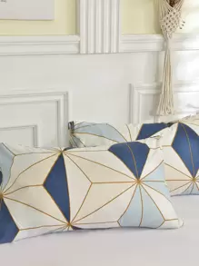 3入組/套幾何樣式被套被套和2,現代織物床上用品適用於全部 - 彩色 - 查看 7