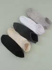 10 Pairs Women Short Socks, Casual Fashion Thin Shallow Socks For Summer, Ankle Socks - Multicolor - View 4