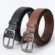 女性皮帶帶2023裝飾用品,韓語風格黑色牛仔褲皮帶適用於短褲和牛仔褲,夏天 - 黑色 - 查看 1