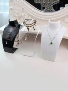 1pc Acrylic Jewelry Necklace Display Stand Holder Rack For Pendant Exhibiton Store Home Decor - Black - View 6