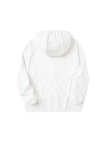 Balabala Cô gái Tween Chất rắn Đồ họa Chữ cái Đã vá Áo trùm đầu Nhẹ Và Thoáng khí Thích hợp Cho mùa hè - trắng - Xem 6