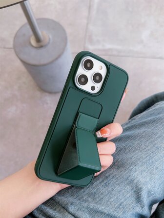 Apple With Phone Charm Solid Phone Case With Foldable Holder Waterproof Shockproof Anti-Fall Scratch Resistant