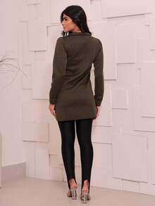 Women Overcoats - 軍綠色 - 查看 6