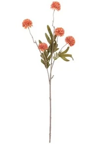 1pc Artificial Dandelion Flower Bouquet With 5 Stems, Autumn Colors, Simulated Flower & Silk Flower, For Living Room & Dining Table Decoration - View 7