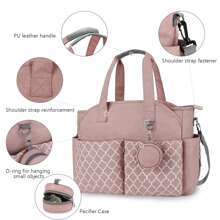 Sac De Voyage Pour Poussette Sac Pour Maman, Sac À Bandoulière Gris, Grand Sac Mère-enfant Isolé Multifonctionnel À Grande Capacité, Sac Léger Et À La Mode Pour Les Mamans Adapté Aux Activités Quotidiennes Et De Plein Air
