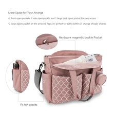 Sac De Voyage Pour Poussette Sac Pour Maman, Sac À Bandoulière Gris, Grand Sac Mère-enfant Isolé Multifonctionnel À Grande Capacité, Sac Léger Et À La Mode Pour Les Mamans Adapté Aux Activités Quotidiennes Et De Plein Air