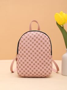 Floral Print Campus Style Casual Backpack - Multicolor - View 1