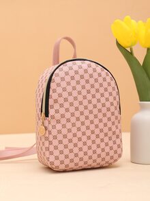 Floral Print Campus Style Casual Backpack - Multicolor - View 2