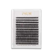 palmera Pestañas grupo Pestañas 240 piezas Pestañas postizas individuales 50D rizo D Extensiones de pestañas clústeres Pestañas Pestañas postizas individual DIY extensión de pestañas en casa ( 50D D ) - Negro - Ver 2