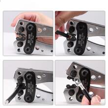Crimping Pliers 6-50mm2/AWG 10-0 Tube Terminal Crimper Hex Crimp Tool Multitool Battery Cable Lug Cable Hand Tools HX-50B - Apricot - View 7