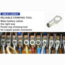 Crimping Pliers 6-50mm2/AWG 10-0 Tube Terminal Crimper Hex Crimp Tool Multitool Battery Cable Lug Cable Hand Tools HX-50B - Apricot - View 8