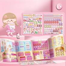 DIY Divertido escena burbuja Pegatina Libro dulce 3d impermeable patrón para Álbum de recortes & ropa material en rosado , 1 pieza - Multicolor - Ver 9