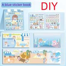 DIY Divertido escena burbuja Pegatina Libro dulce 3d impermeable patrón para Álbum de recortes & ropa material en rosado , 1 pieza - Multicolor - Ver 5