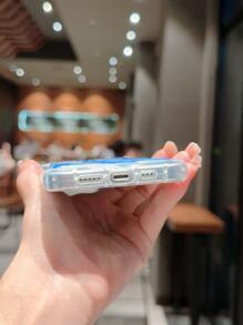 藍色邪惡眼紋路透手機殼 - 彩色 - 查看 3