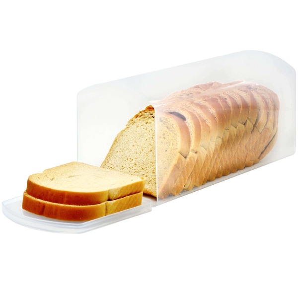 Youngever Plastic Bread Container, Sandwich Size Bread Storage Bin