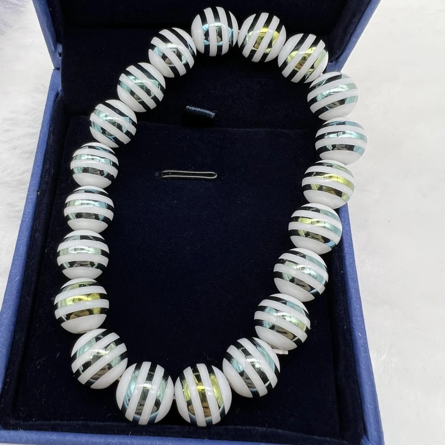 1入組時尚彩色串珠手環,帶20圓珠合適的適用於節日,派對和任何季節配件