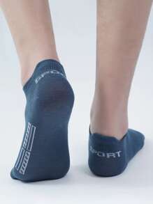 5 Pairs Men's Summer Mesh Breathable Low Cut Ankle Socks, Suitable For Daily Wear - Multicolor - View 3