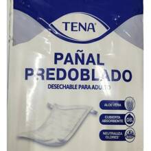 10 Pieces Disposable Night Prefold Adult Diaper 10 Pieces One Size - White - View 1