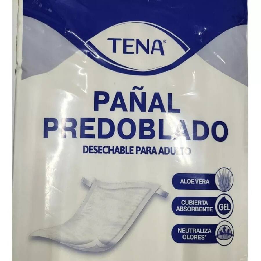 10 Pieces Disposable Night Prefold Adult Diaper 10 Pieces One Size - White - View 1