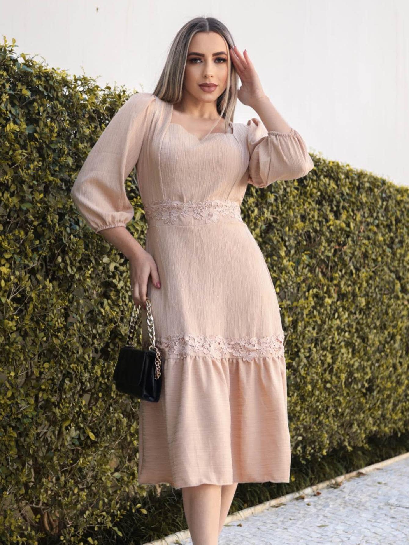 Women Dresses - Màu be - Xem 1