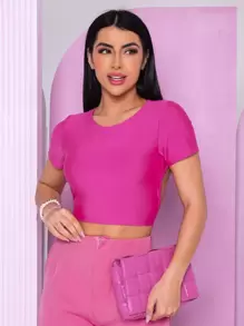 Women Tank Tops & Camis - 玫紅色 - 查看 1