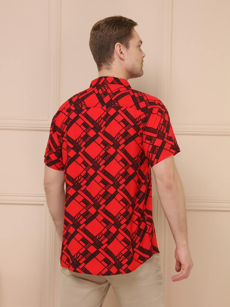 Men Shirts - Red - View 4
