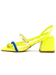 Women Flat Sandals - 青檸色 - 查看 2