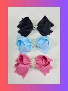 Kids Hair Accessories - 藕粉色 - 查看 1
