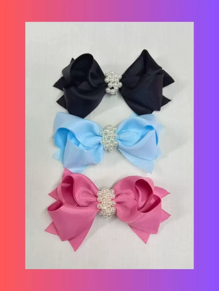 Kids Hair Accessories - 藕粉色 - 查看 1