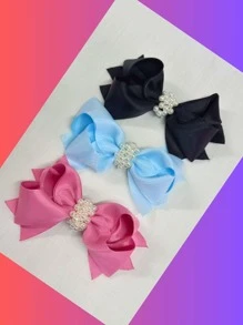 Kids Hair Accessories - 藕粉色 - 查看 3