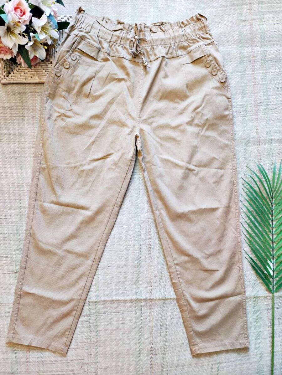 Women Pants - Apricot - View 1