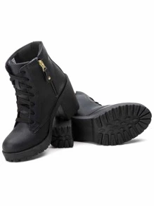 Women Fashion Boots - Black - View 2