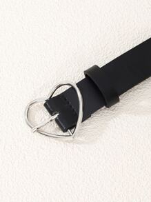 心形扣腰带街头万圣节情人节夏季，学校秋季，万圣节 - 黑色 - 查看 4