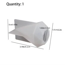 1pc Mirror Finished Octagonal Pyramid Shaped Silicone Resin Mold For Diy Craft - Clear - View 2