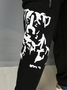 Men Sweatpants - màu đen - Xem 7