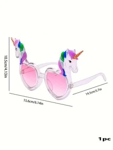 1入組獨角獸裝飾派對眼鏡現代PV派對偏愛派對眼鏡裝飾 - 彩色 - 查看 2