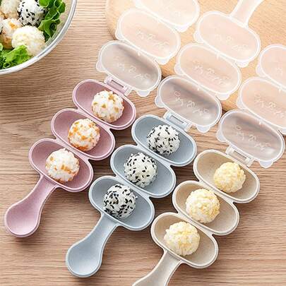 1pc Cute Cartoon Cat Shaped Rice Ball Maker Shake It And Enjoy Your Delicious Rice Ball Snack, Back To School Supplies