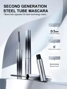 JUDYDOLL 2g/3g Iron Mascara - Waterproof, Length Boosting, No Smudging, Curling, Classic & Upgraded Edition, Suitable For Sports, Dates, Travels, Gifts, Beach, Suitable For Beginners And Personal Use, Unique New Product, Great Gift For Friends And Girlfriend, Fashion/Wedding Essentials, Wedding Guest, Bachelorette Party, Elegant Makeup, Natural Makeup For School, Sweet Makeup, Bold Makeup, Date Makeup