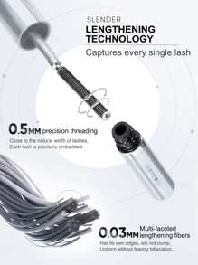 JUDYDOLL 2g/3g Iron Mascara, Smudge-Proof, Long-Lasting, Curl-Enhancing, Waterproof, Suitable For Sports, Dates, Travel, Festivals, Gifts, Beach, Beginners And Personal Use, Special Surprise, New And Unique, Gifts For Friends, Girlfriends, Fashion, Wedding Essentials, Wedding Guest, Bachelorette Party, Lady Makeup, Natural Commute Makeup, Sweet Makeup, Blood Color Makeup, Date Makeup - 棕色 - 查看 7