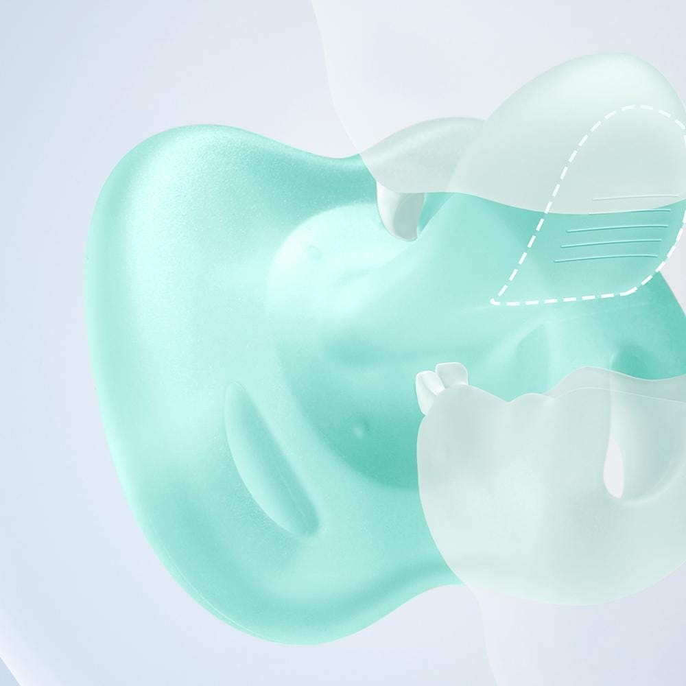 1pc Unisex Silicone Pacifier With Pacifier Box, Anti Colic Realistic