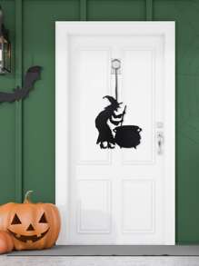 1入組萬聖節懸掛裝飾品蜘蛛蝙蝠萬聖節裝飾品DIY萬聖節派對庭院窗戶家居室內戶外裝飾 - 黑色 - 查看 1