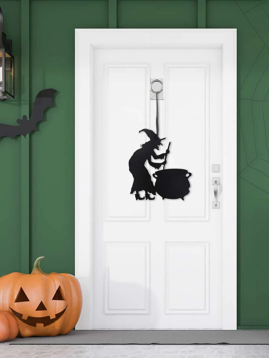 1入組萬聖節懸掛裝飾品蜘蛛蝙蝠萬聖節裝飾品DIY萬聖節派對庭院窗戶家居室內戶外裝飾 - 黑色 - 查看 1