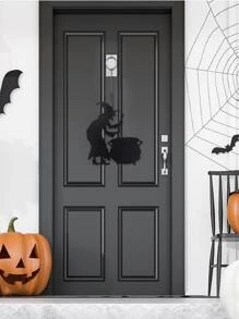 1入組萬聖節懸掛裝飾品蜘蛛蝙蝠萬聖節裝飾品DIY萬聖節派對庭院窗戶家居室內戶外裝飾 - 黑色 - 查看 5