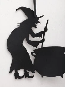 1入組萬聖節懸掛裝飾品蜘蛛蝙蝠萬聖節裝飾品DIY萬聖節派對庭院窗戶家居室內戶外裝飾 - 黑色 - 查看 3