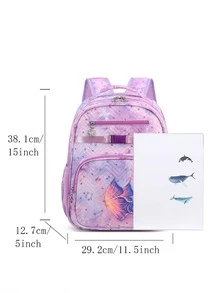 CUSANGEL Trang trí Bướm Khối màu Ba lô Đối với Trẻ em , Dễ thương Cặp sách - Nhiều màu - Xem 4