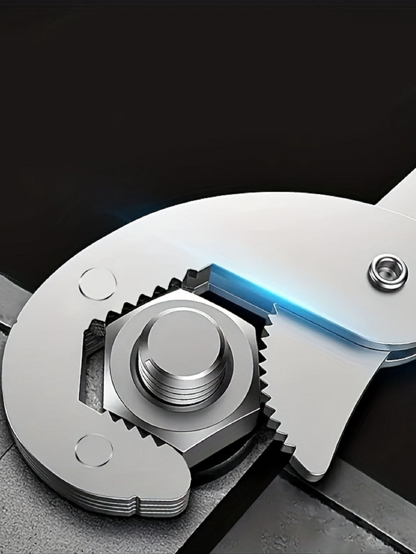 1pc DoubleHeaded Adjustable Wrench MultiFunctional Wrench Tool For