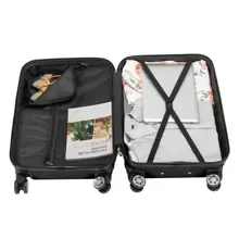 4-In-1 Portable ABS Trolley Case Luggages Set 16 "/ 20" / 24" / 28" - 黑色 - 查看 7