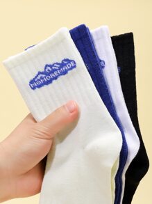 4 pares de calcetines cálidos para hombre para primavera e invierno, calcetines deportivos y de pareja de media caña - Multicolor - Ver 2