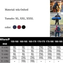 Chaqueta y pantalones reflectantes impermeables para motocicleta - Negro - Ver 2