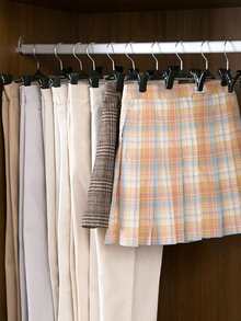 30pcs Thicken & Slip Resistant Pants Hanger With Minimalist Design For Household Use - 黑色 - 查看 2